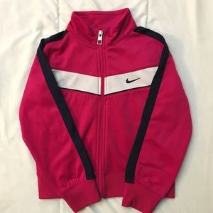 Nike Girls Pink Athletic Jacket size 5